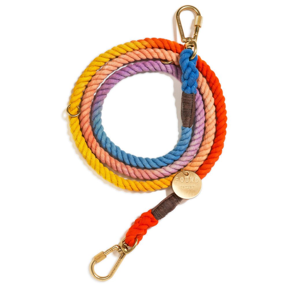 Soleil Cotton Rope Dog Leash by Found My Animal | Adjustable & Handcrafted