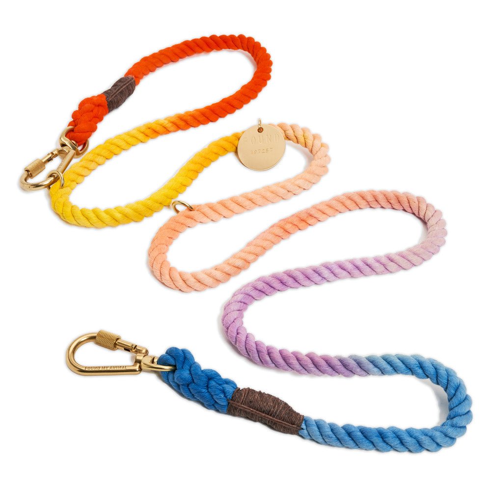 Soleil Cotton Rope Dog Leash by Found My Animal | Adjustable & Handcrafted