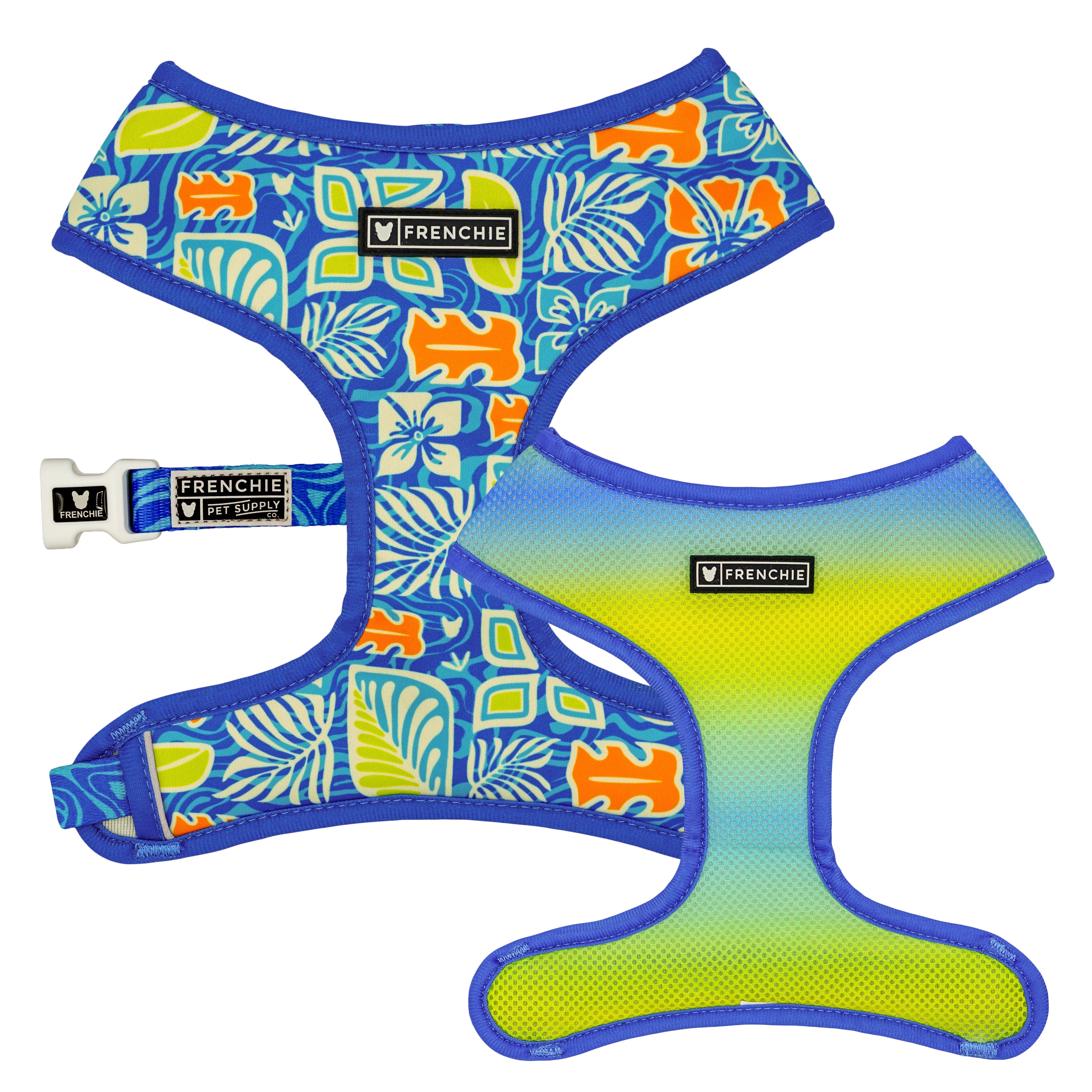 Frenchie Duo Reversible Harness - Waikiki