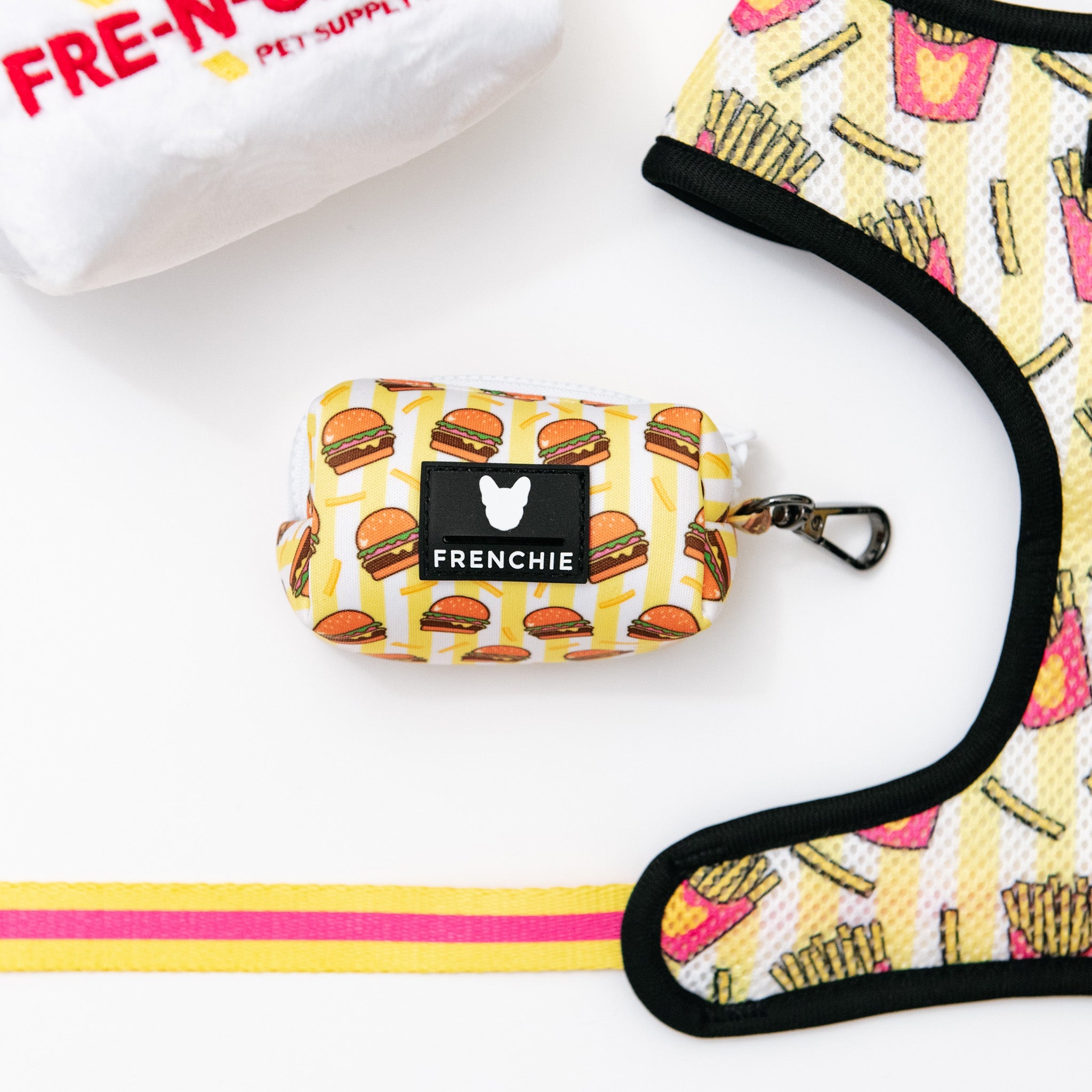 Frenchie Poo Bag Holder - Burger