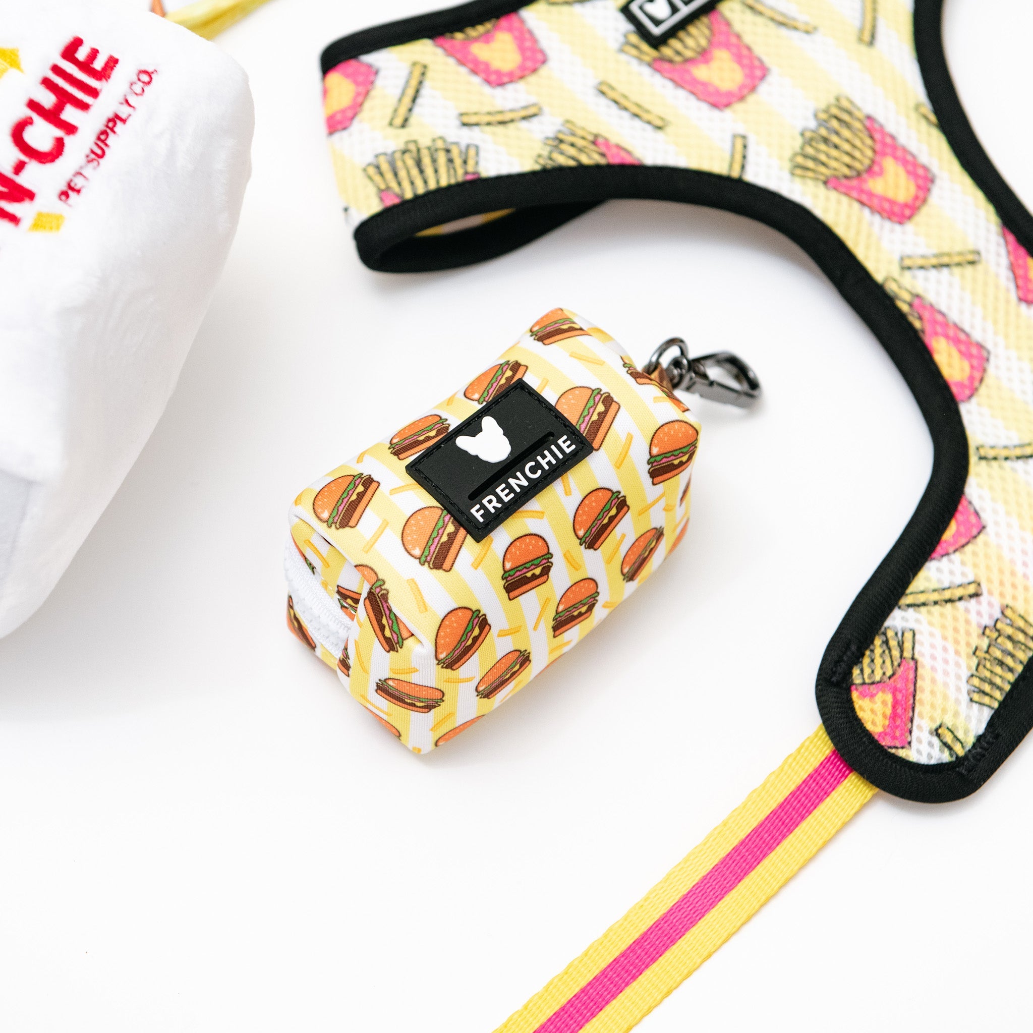 Frenchie Poo Bag Holder - Burger