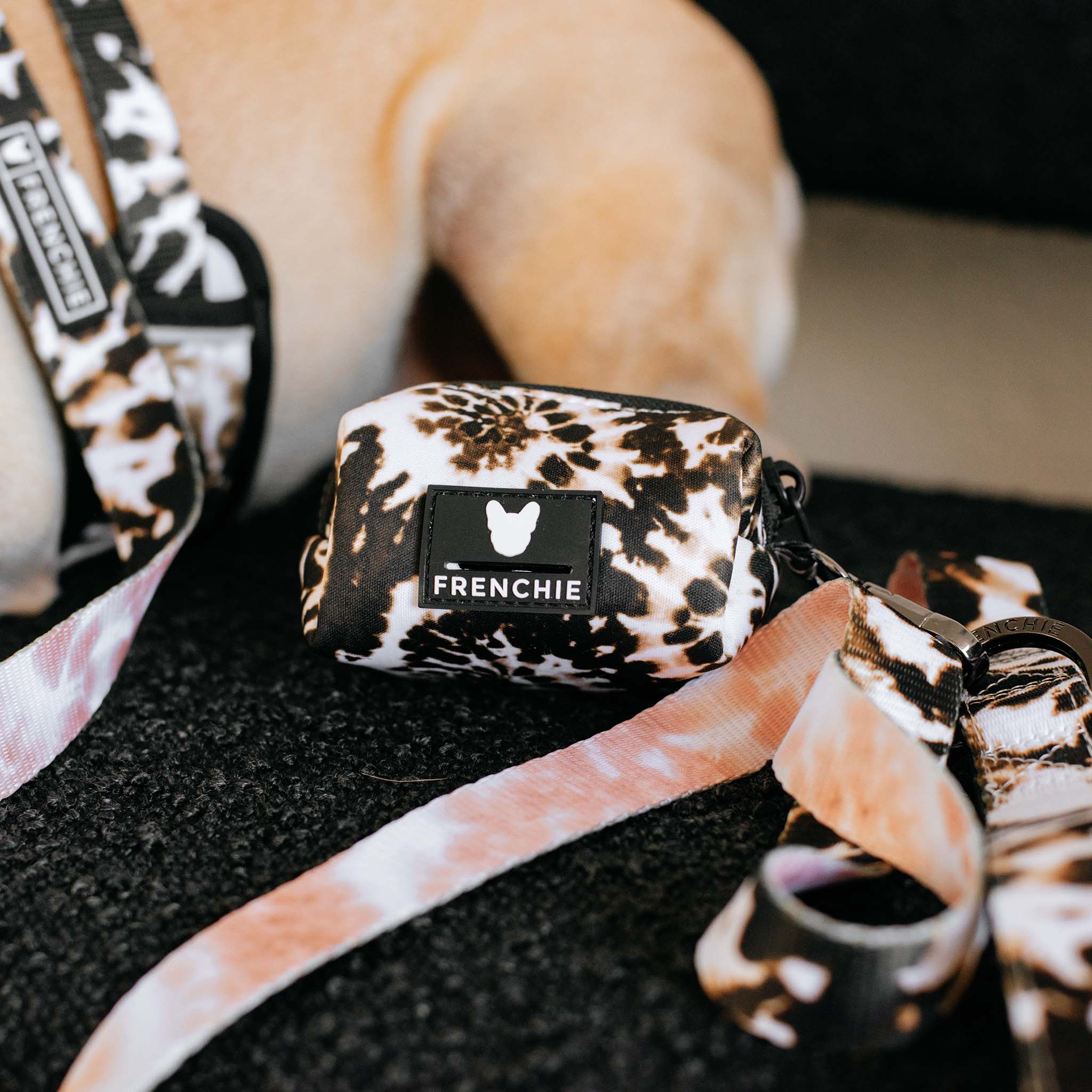 Frenchie Comfort Leash - Earthy Tie Dye