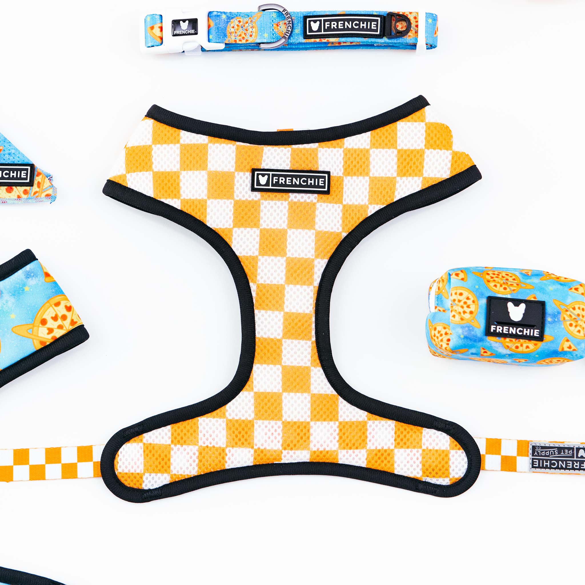 Frenchie Duo Reversible Harness - Galaxy Pizza
