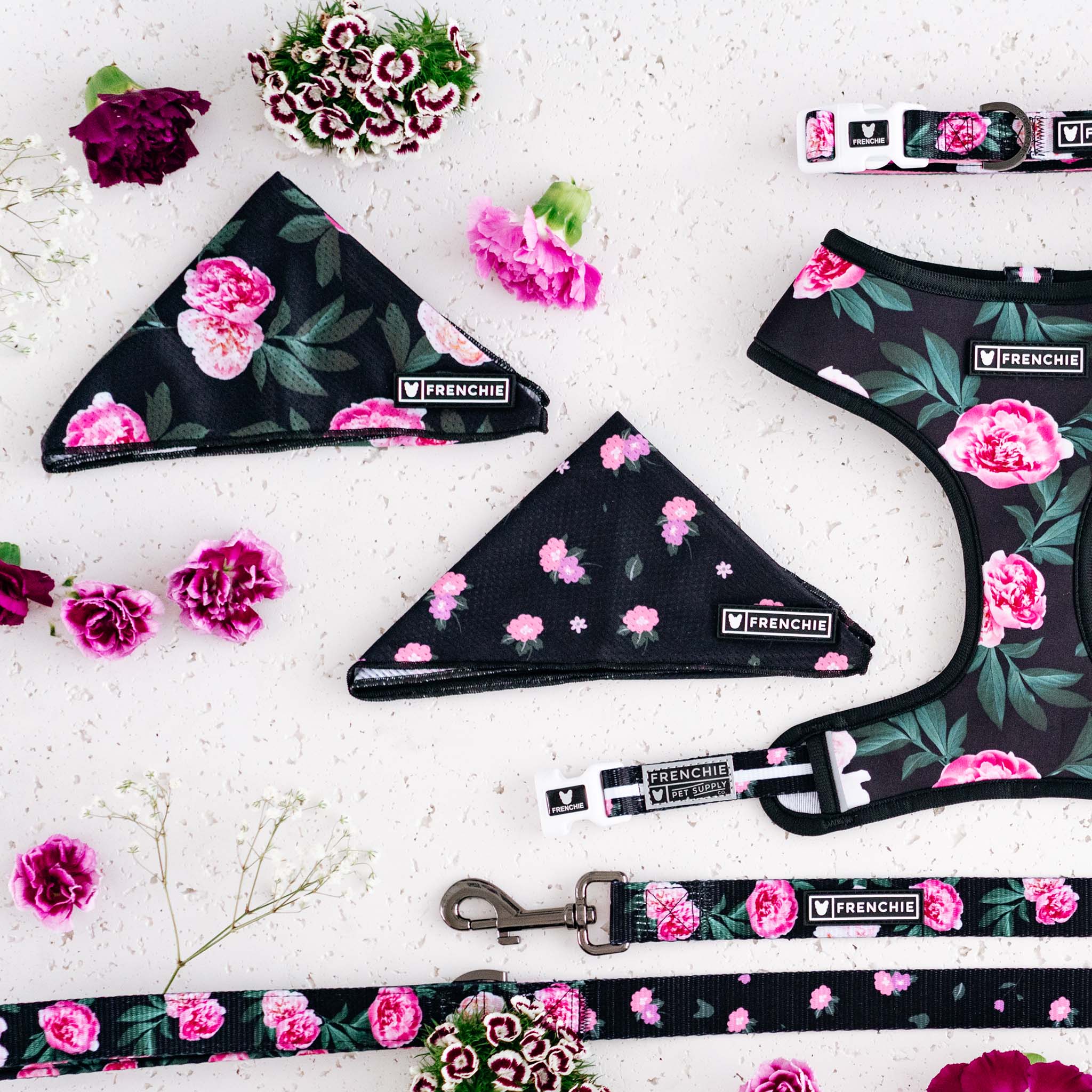 Frenchie Cooling Bandana - Moody Floral