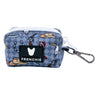 Frenchie Poo Bag Holder - Wild West (Blue)