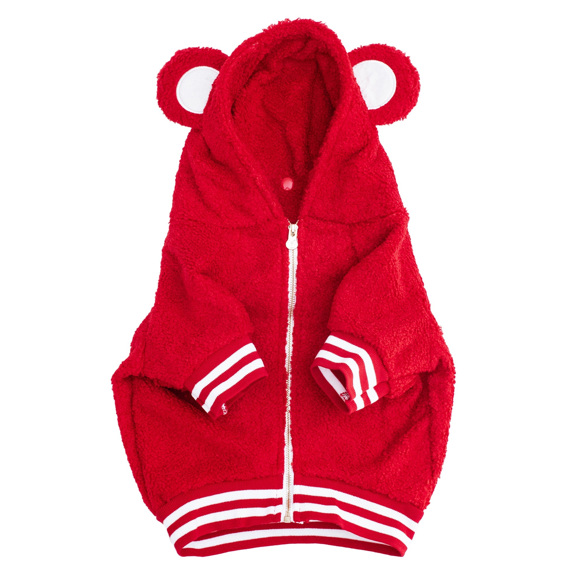Frenchie Dog Hoodie - Teddy Red