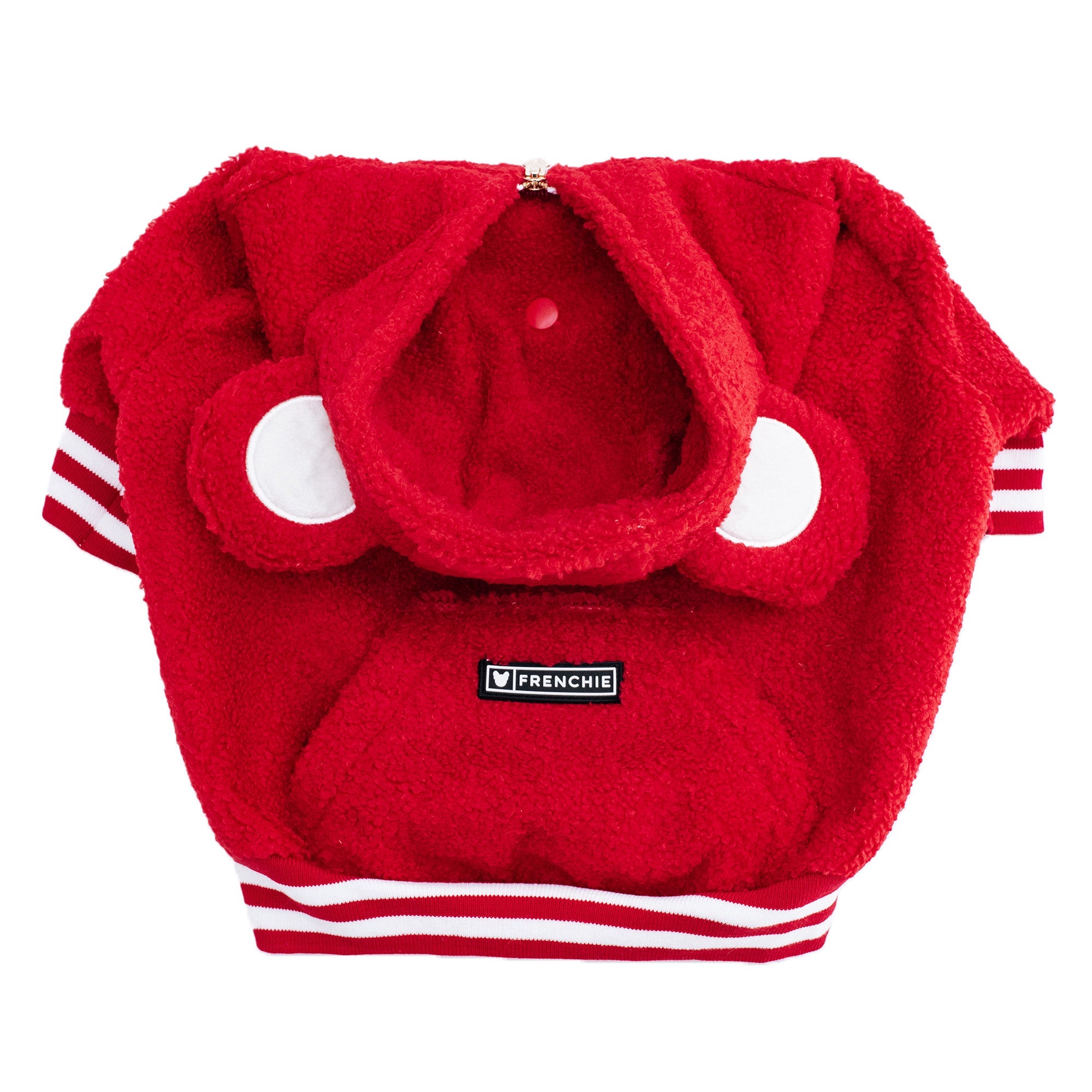 Frenchie Dog Hoodie - Teddy Red