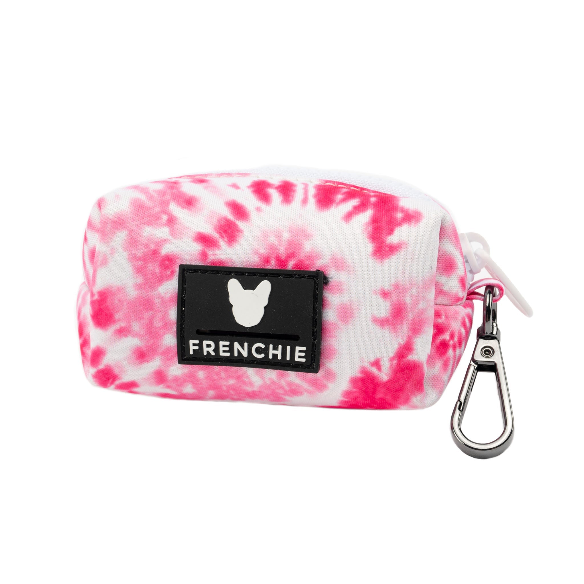 Frenchie Poo Bag Holder - Pink Tie Dye