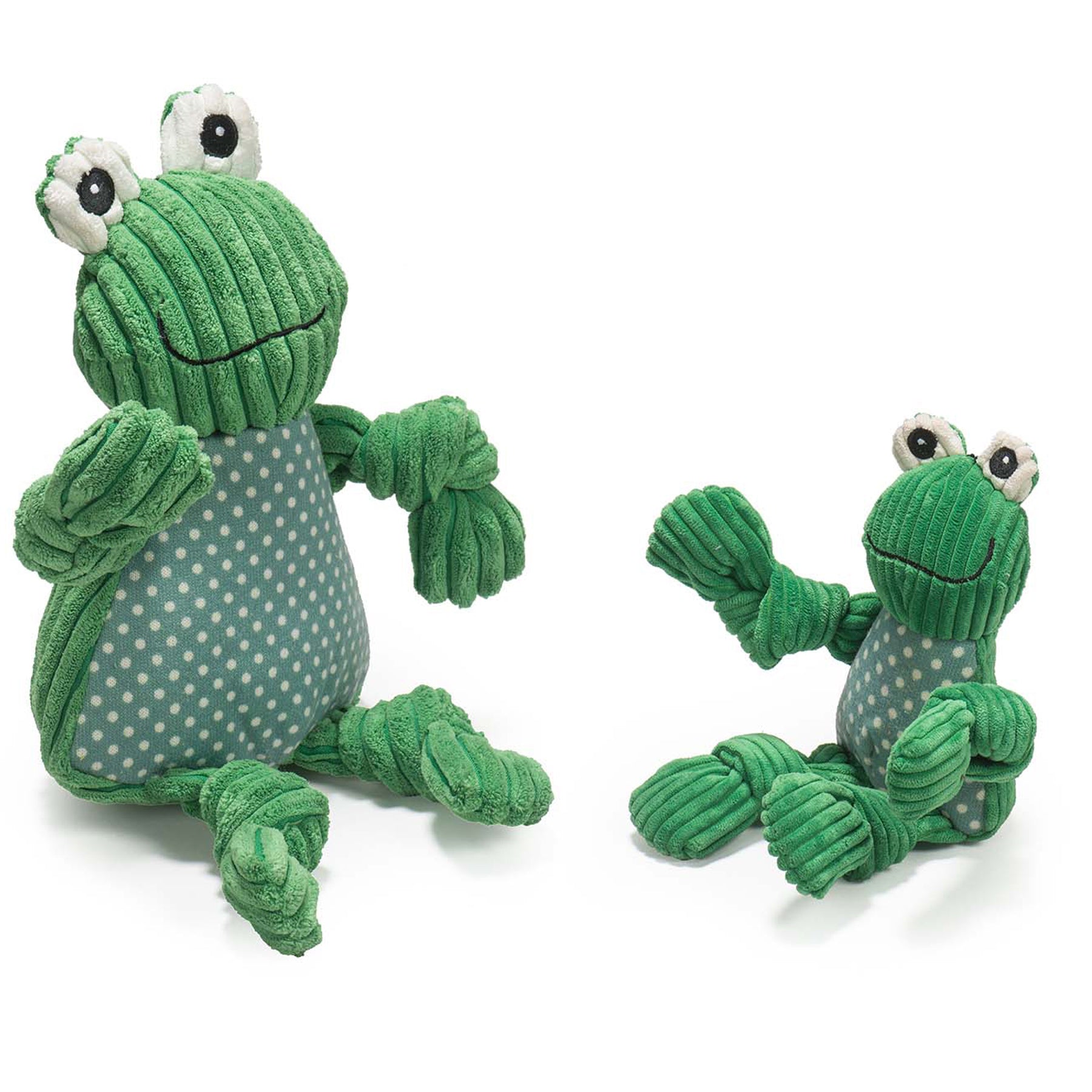 Fergie Frog Knottie Plush Dog Toy
