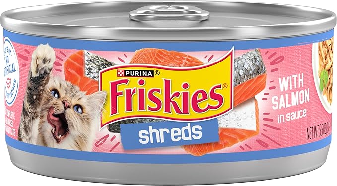 Friskies Shreds Salmon in Gravy Wet Cat Food (5.5oz)