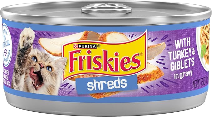 Friskies Shreds Turkey & Giblets in Gravy Wet Cat Food (5.5oz)