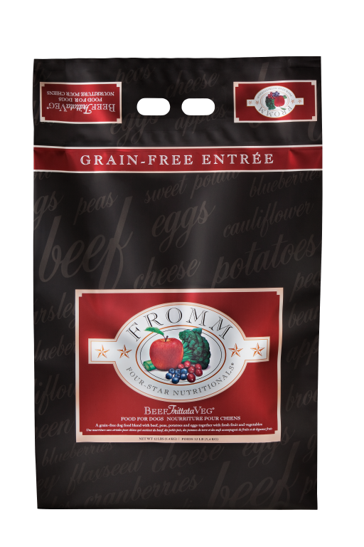 Fromm 4 Star All Life Stages Grain Free Beef Frittata Veg Dry Dog Food