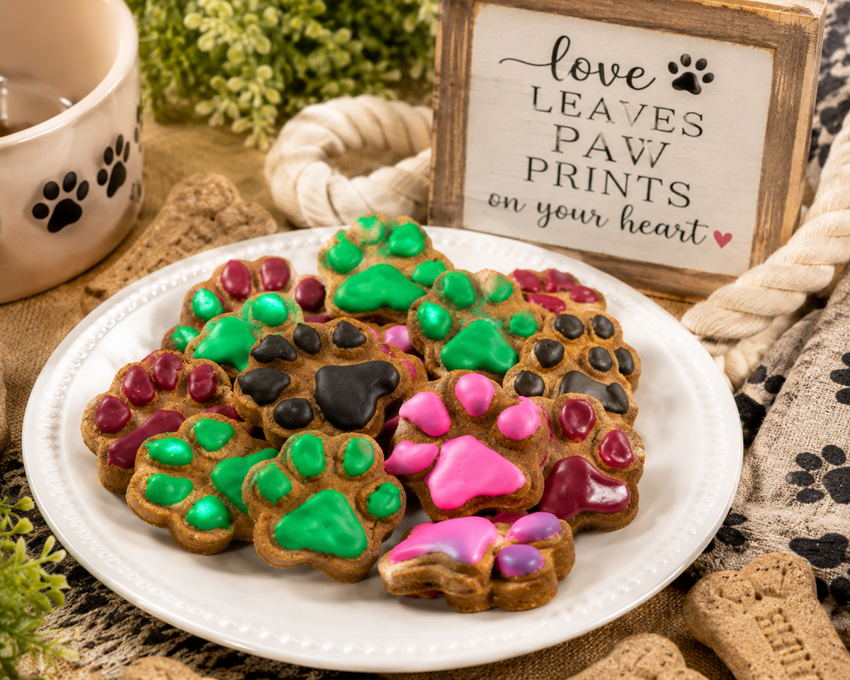 PAWsitively Organic Peanut Butter Frosted Paw Dog Treat