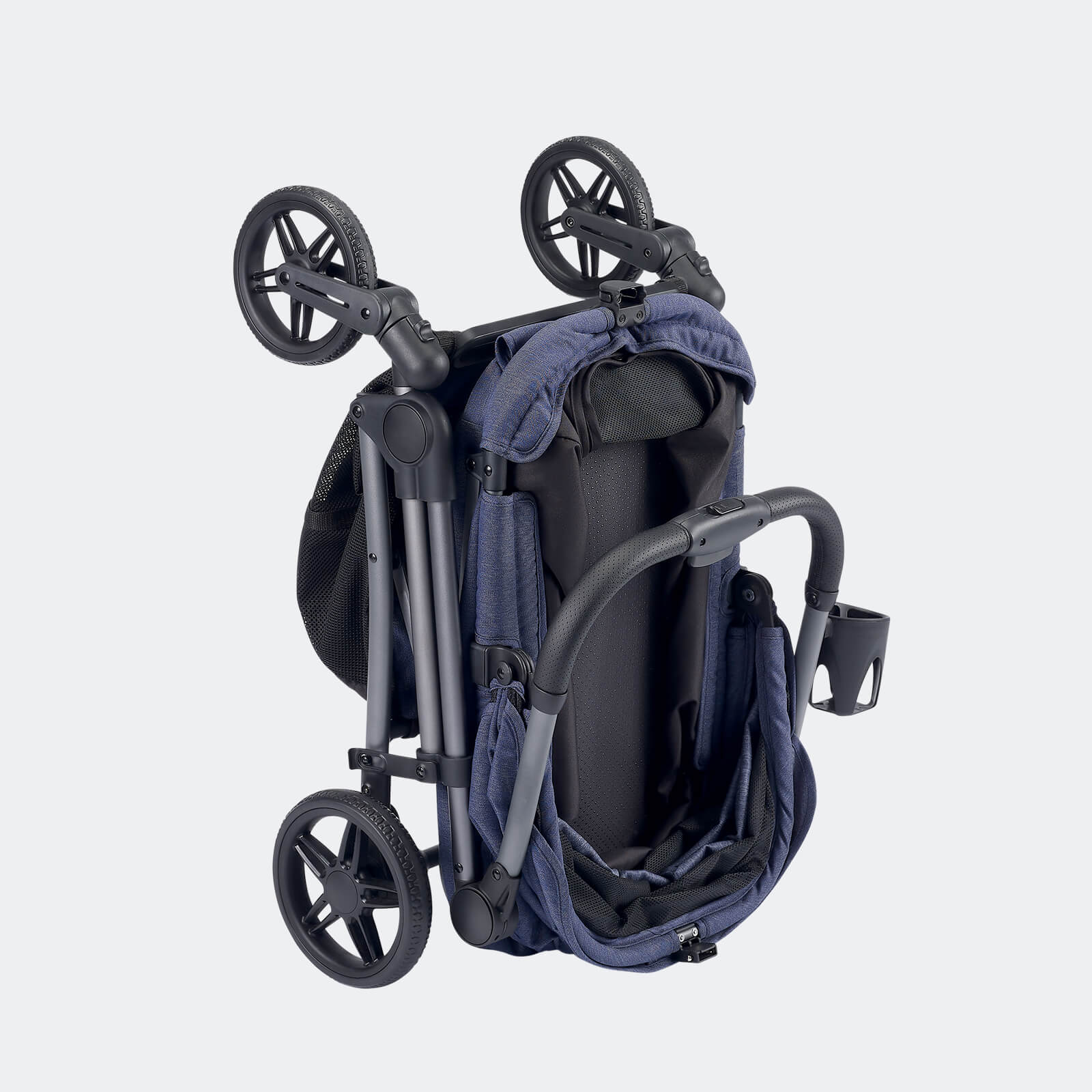 ibiyaya Maxi Deep Carriage Pet Stroller with Puncture-Free EVA-Rubber Wheels