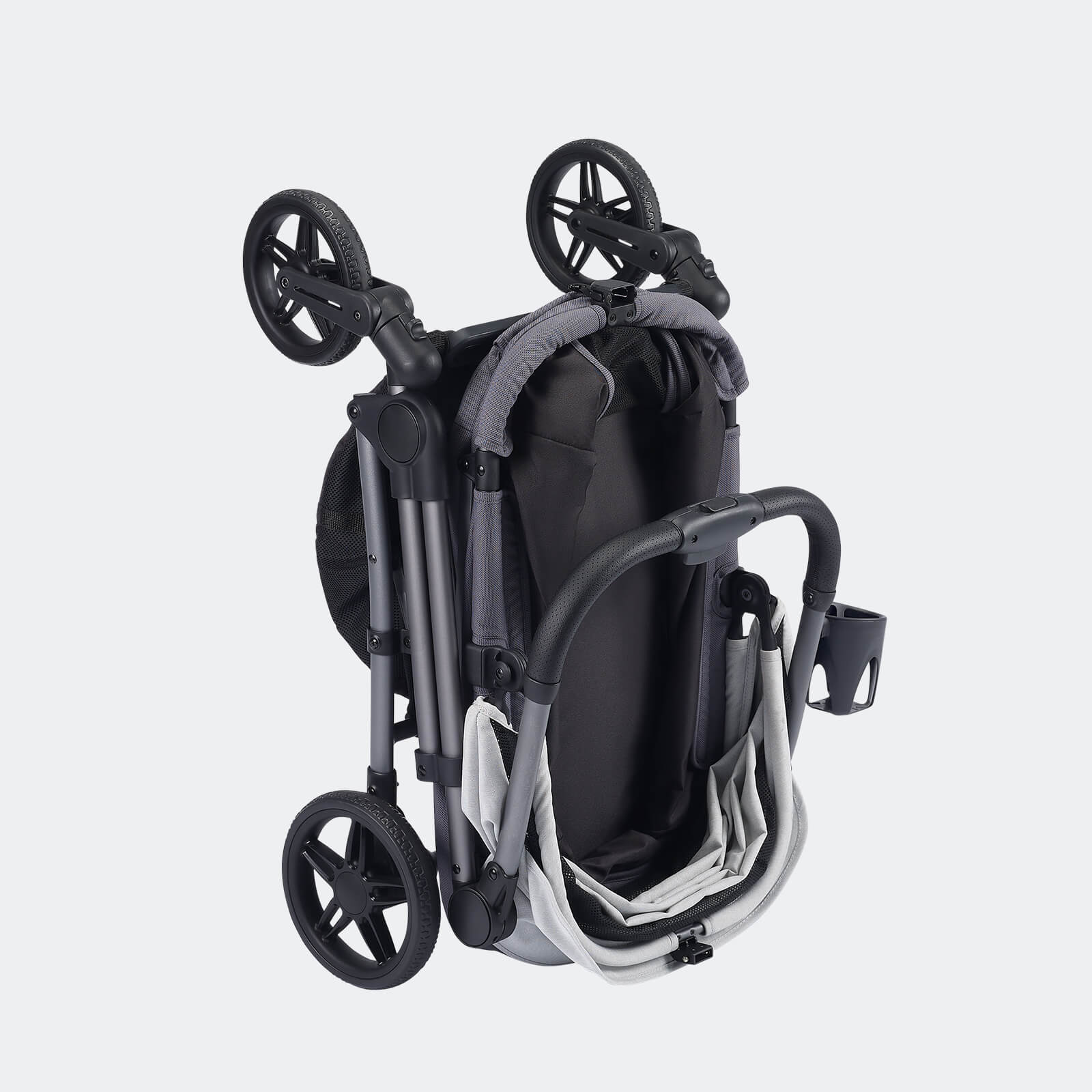 ibiyaya Maxi Deep Carriage Pet Stroller with Puncture-Free EVA-Rubber Wheels