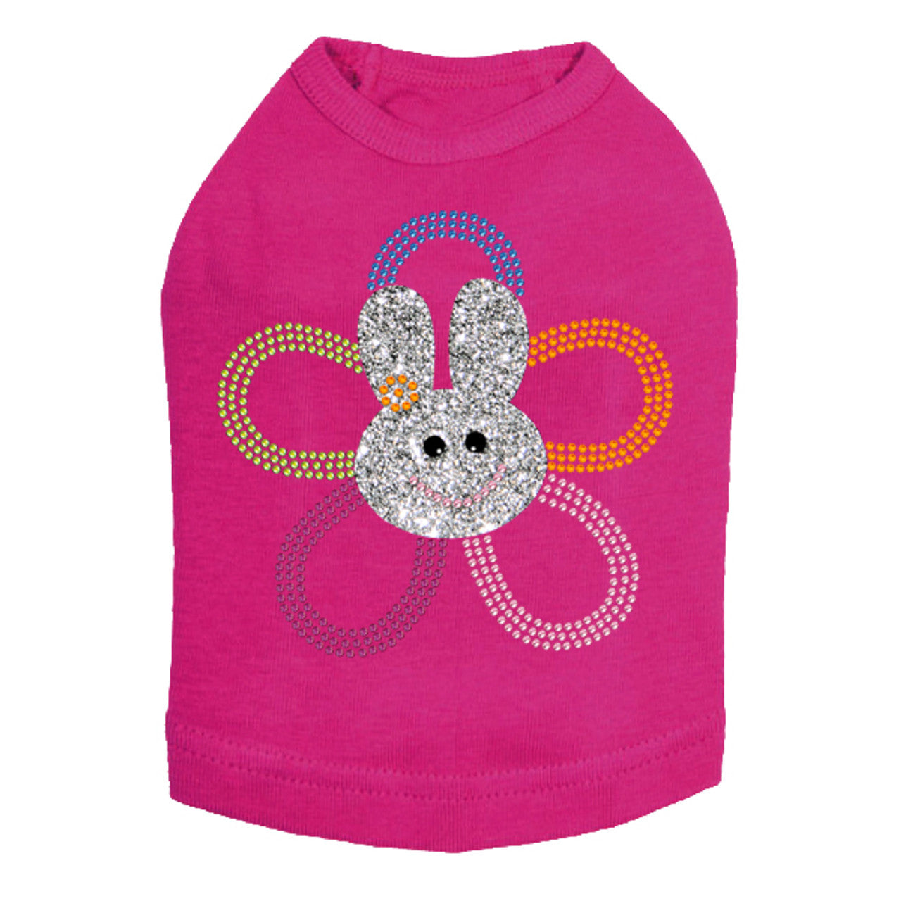 Flower Bunny - Dog Tank