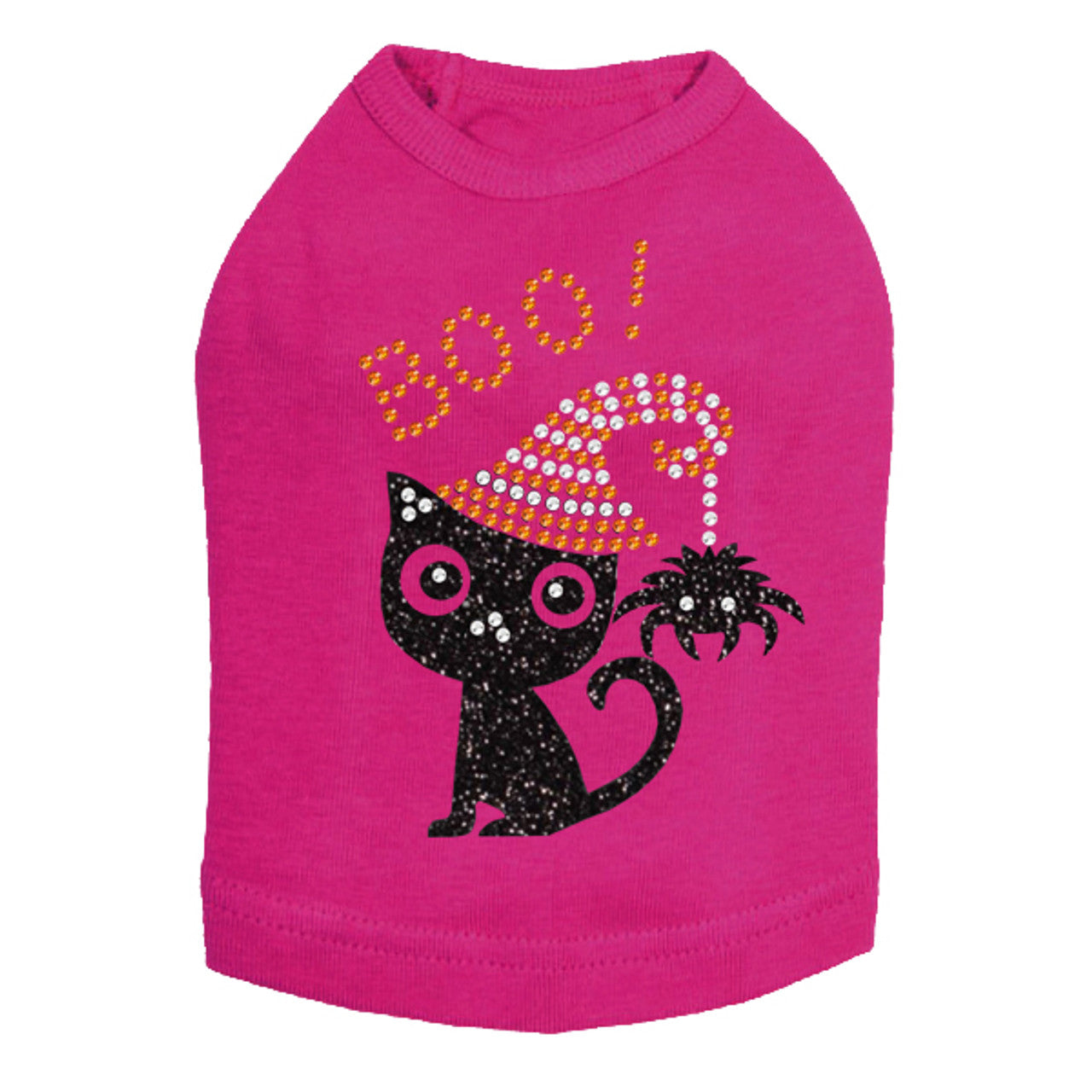 Cat with Spider Hat - Dog Tank