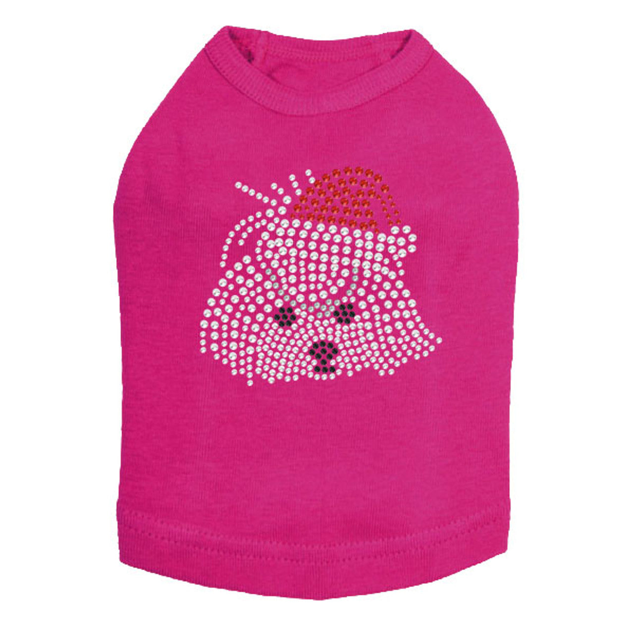 Maltese Face with Santa Hat - Dog Tank