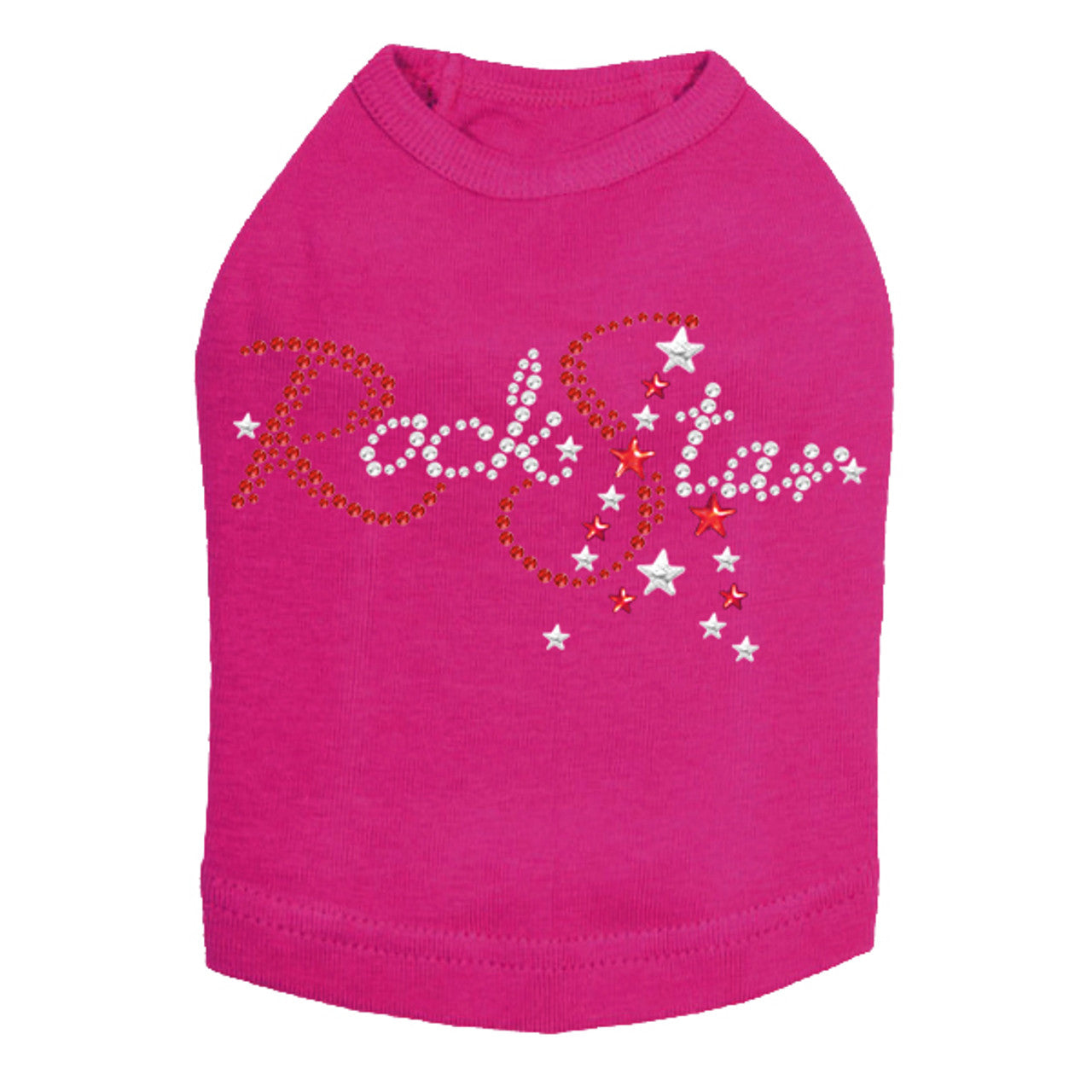 Rock Star (Red - Austrian crystal Rhinestones) - Dog Tank