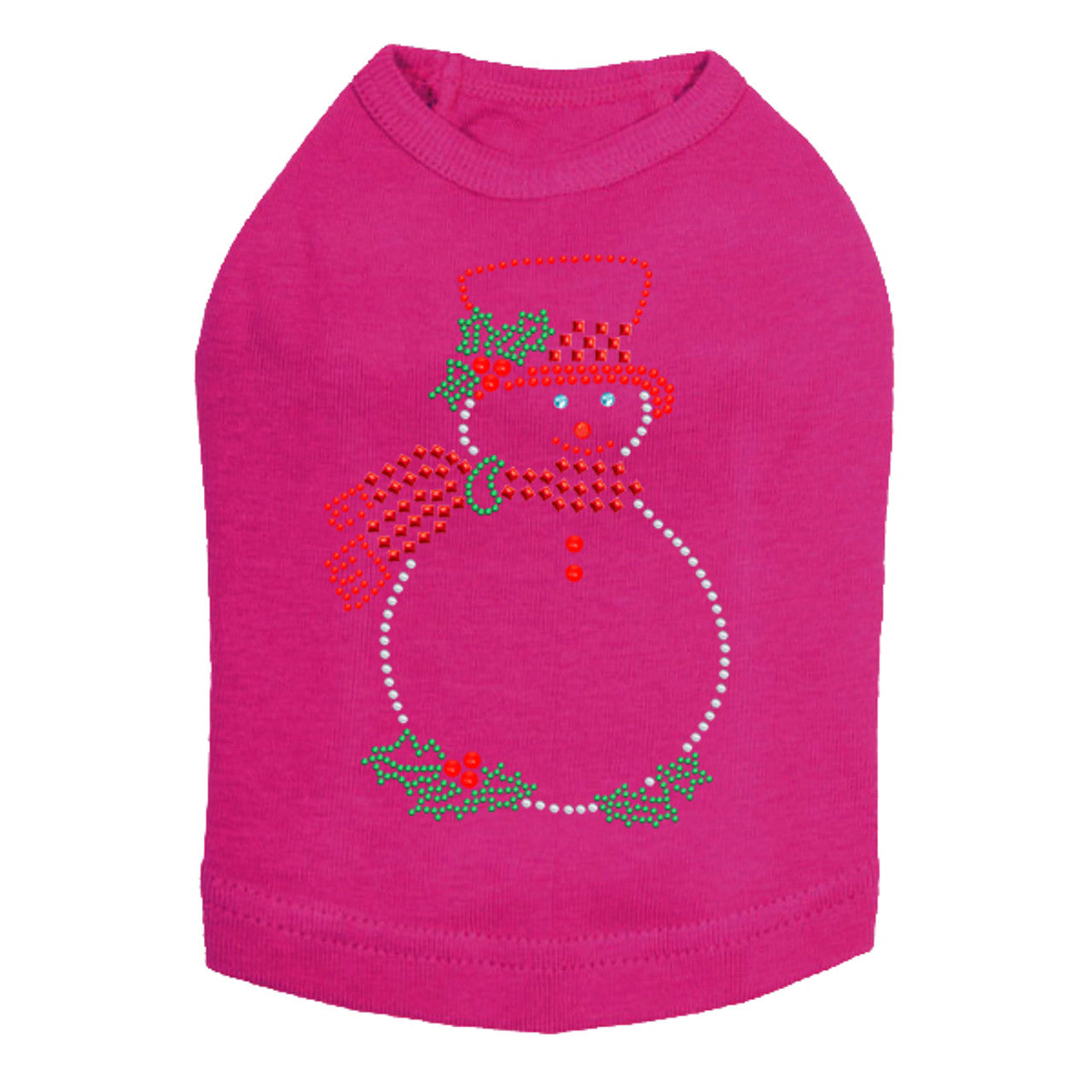 Snowman Outline - Dog Tank