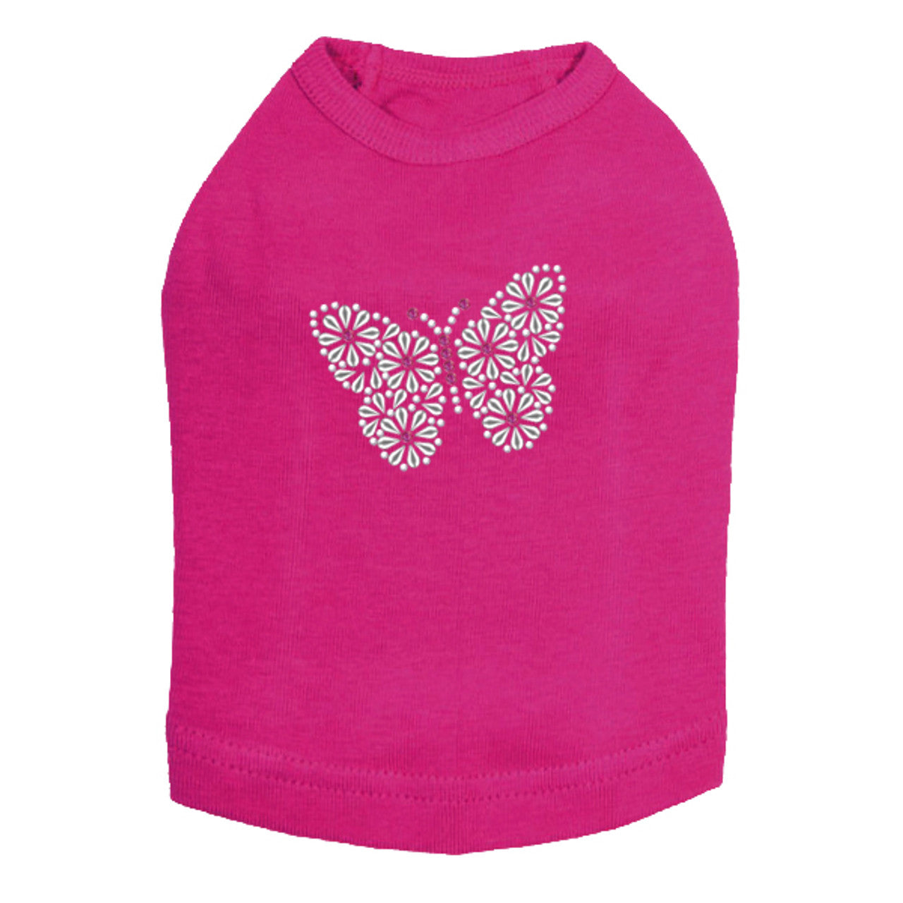 Silver Nailhead Butterfly - Dog Tank