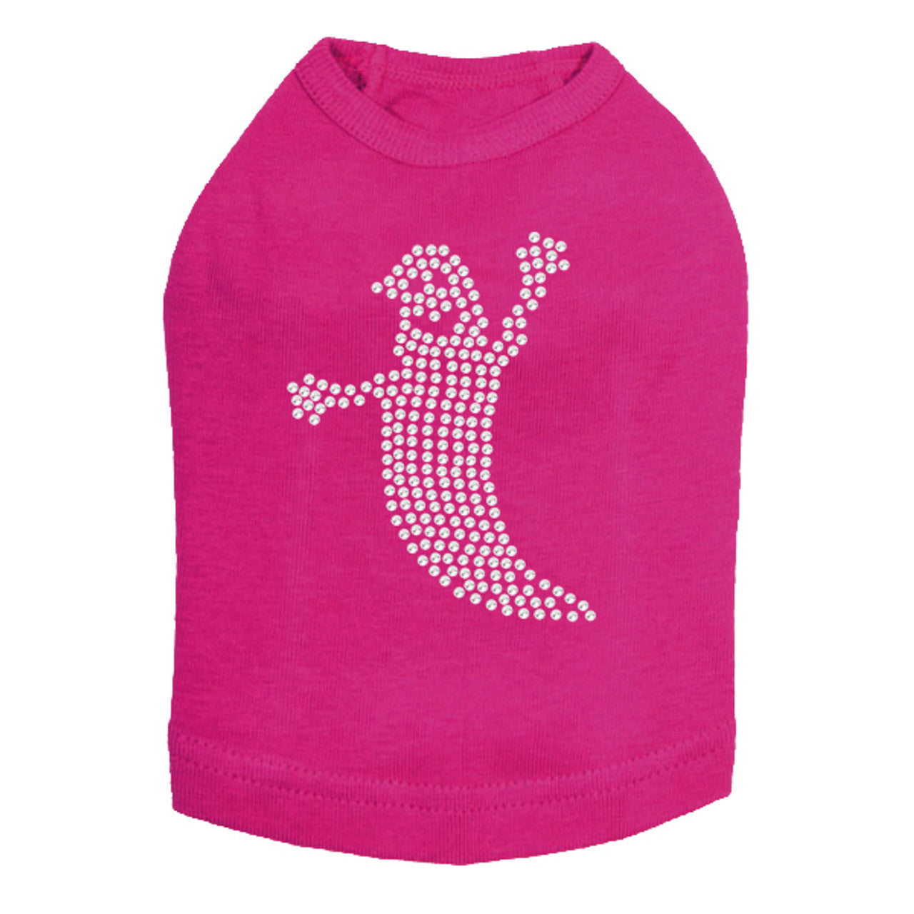 Skinny Rhinestone Ghost - Dog Tank