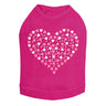 Pink Nailhead Hearts - Dog Tank