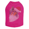 Sheltie Face (Tri Color) with Santa Hat - Dog Tank