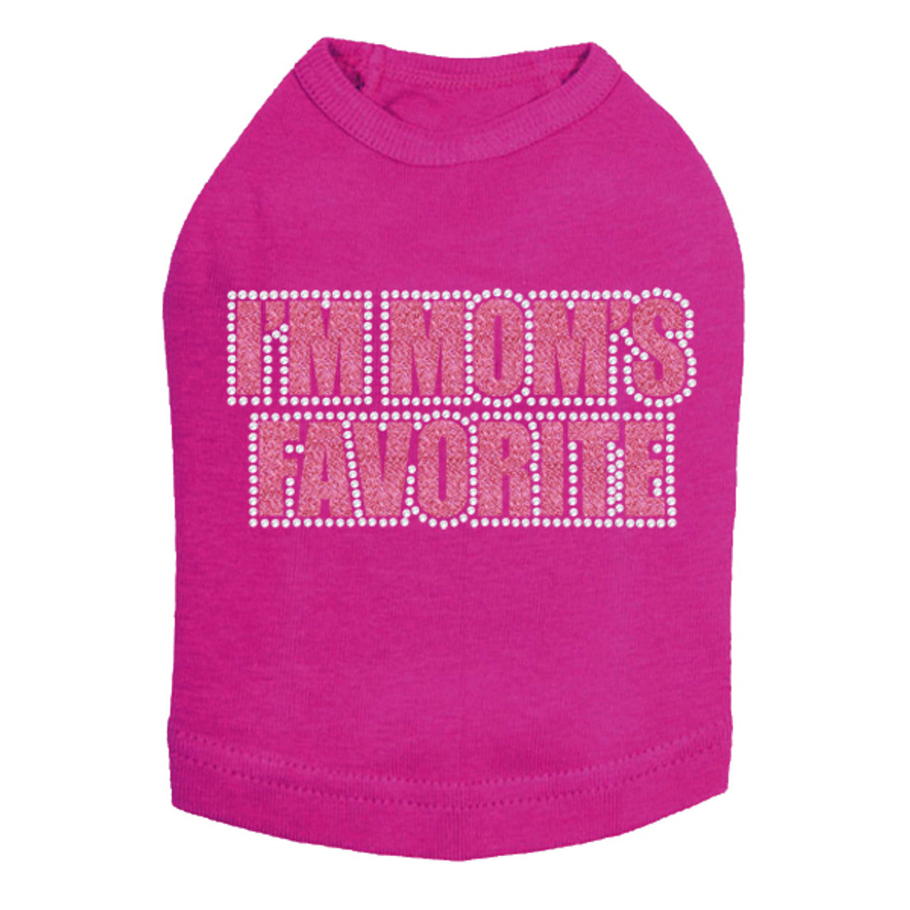 Im Moms Favorite (Pink) - Dog Tank