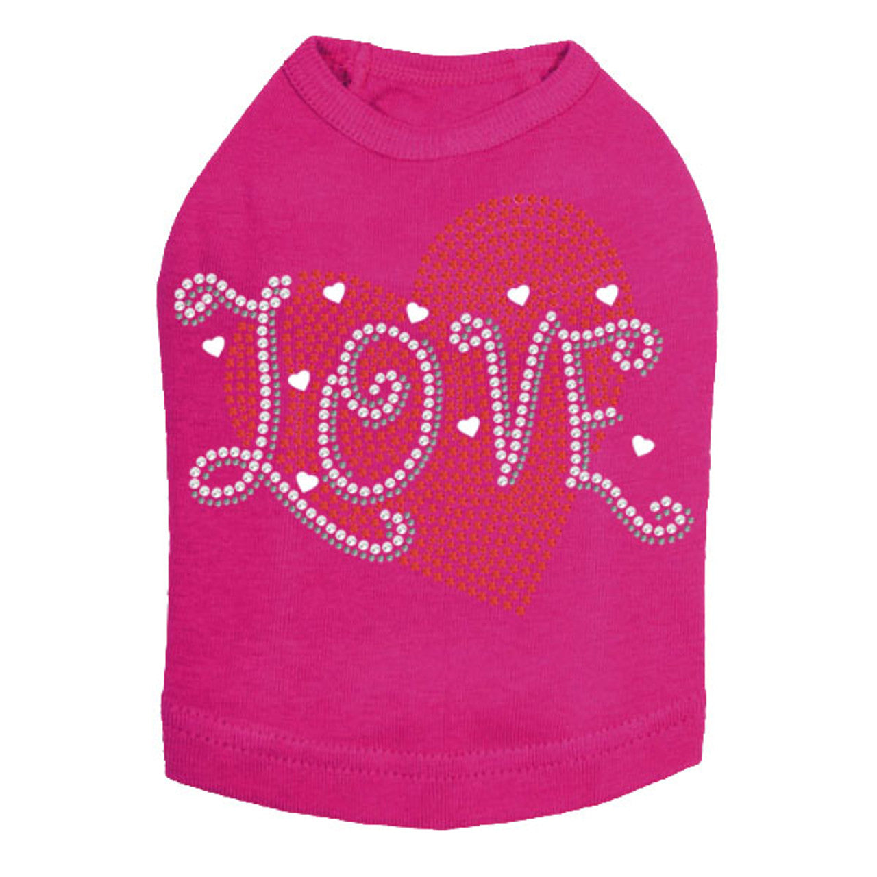 Love Red Heart - Dog Tank