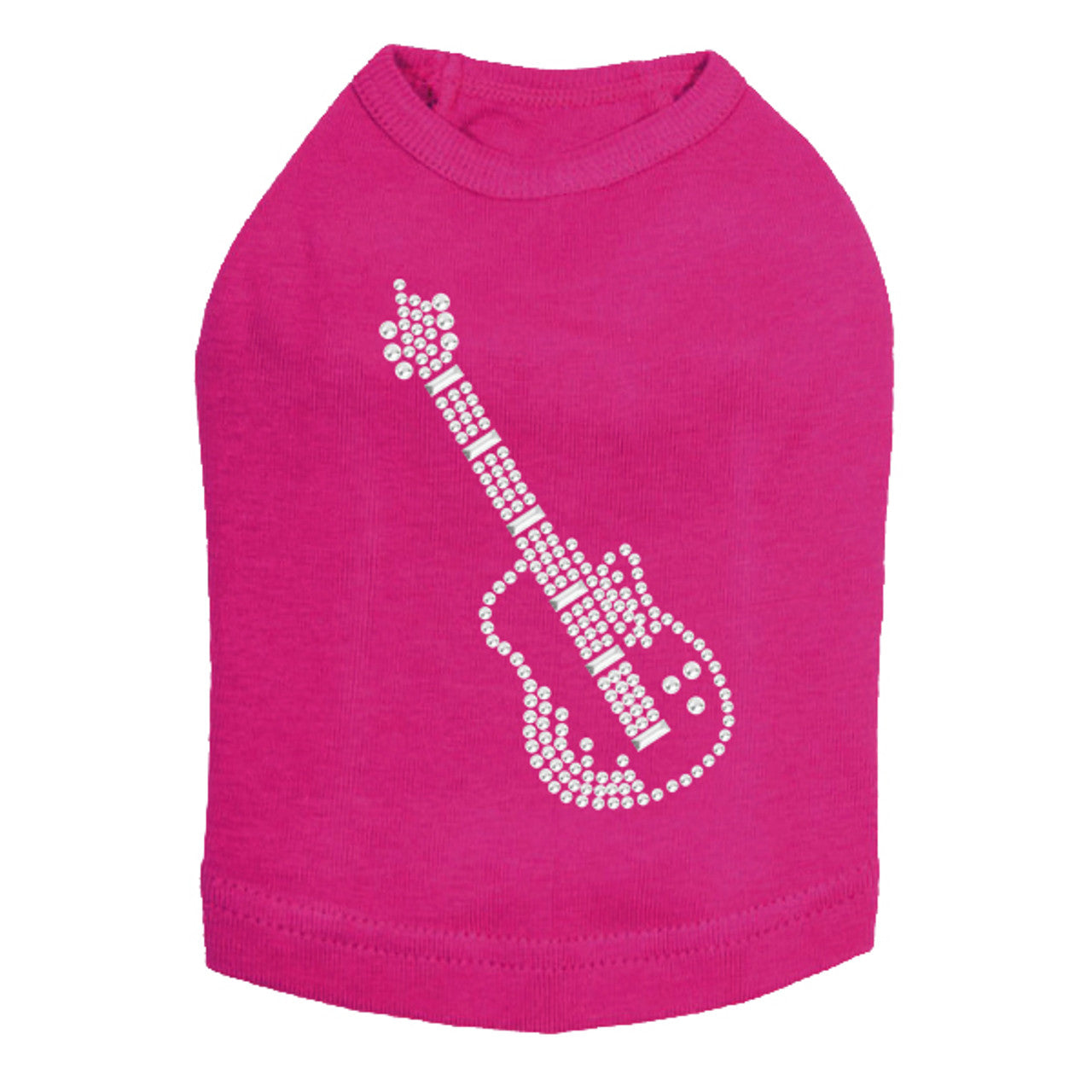 Guitar (Rhinestone) - Dog Tank