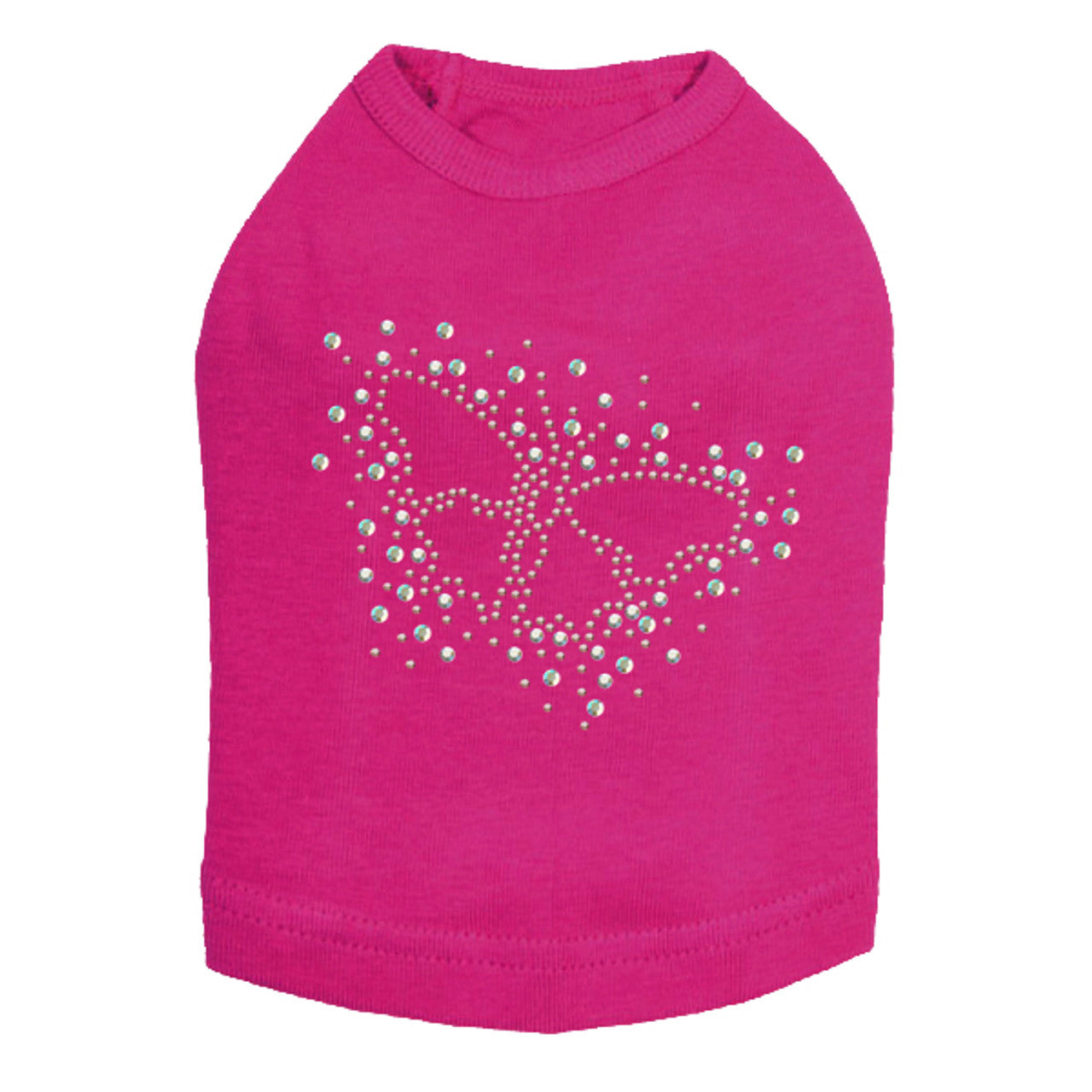 Pink AB Butterfly - Dog Tank