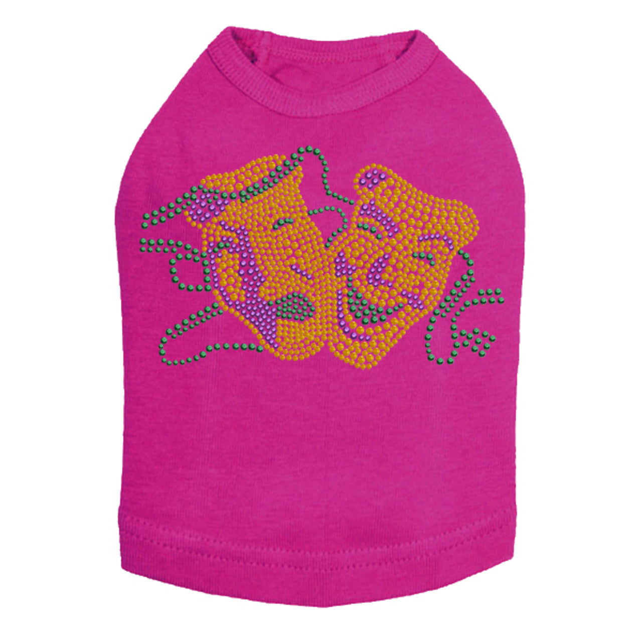 Gold Theater Comedy Tragedy Mask - Dog Tank