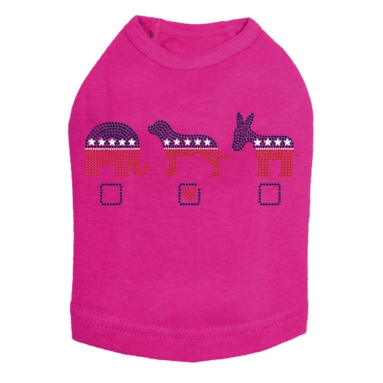 Vote Dog, Elephant, Donkey - Dog Tank