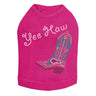Boot (Pink & Turquoise with Yee Haw) - Dog Tank