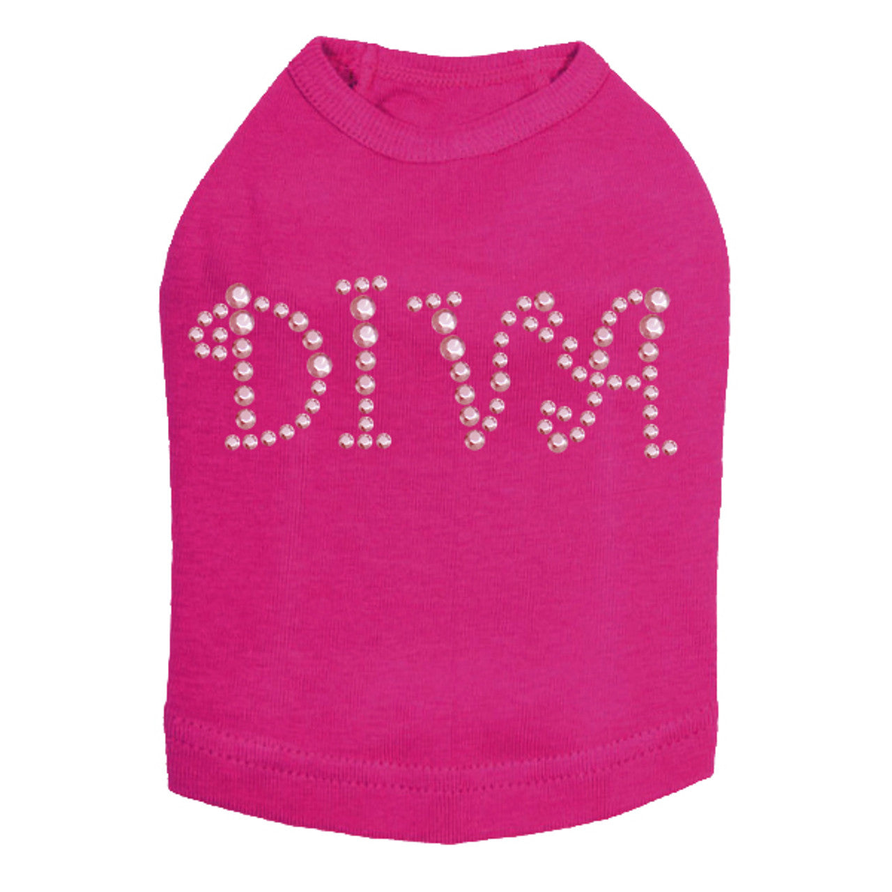 Diva (Pink Rhinestuds) - Dog Tank