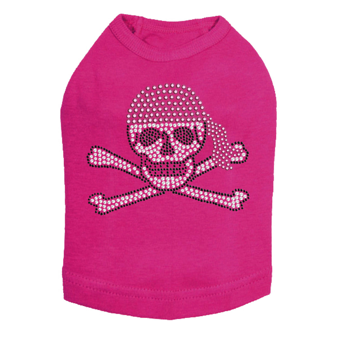 Skull with Pink Bandanna - Dog Tank