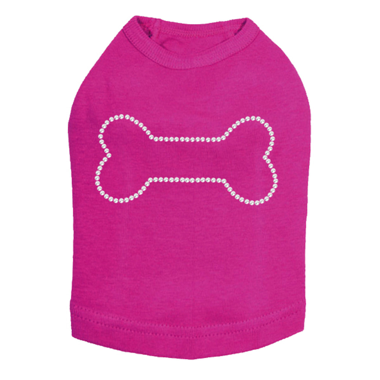 Bone - Rhinestone Dog Tank