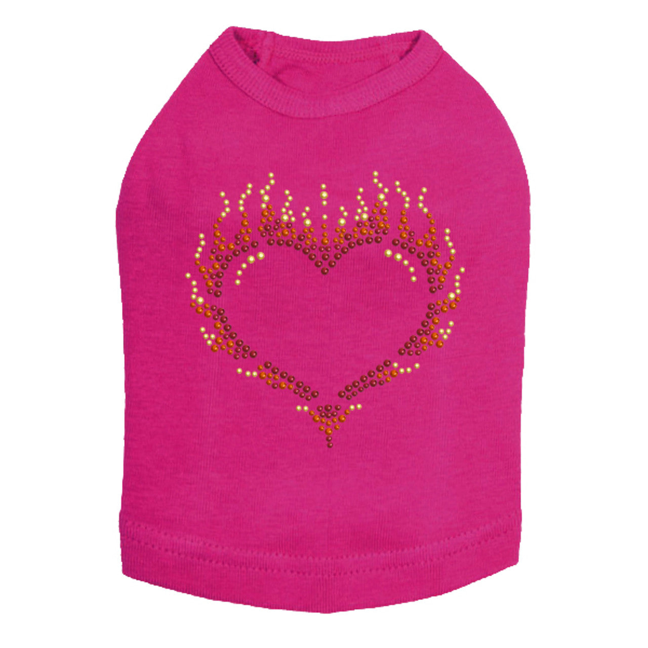 Flame Heart - Dog Tank