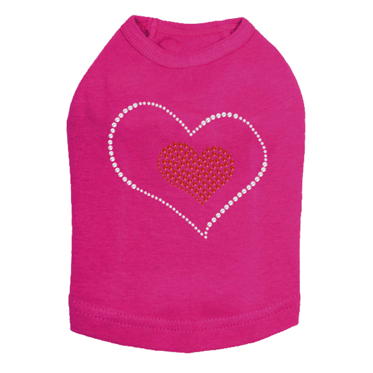 Red Heart Inside Heart - Dog Tank