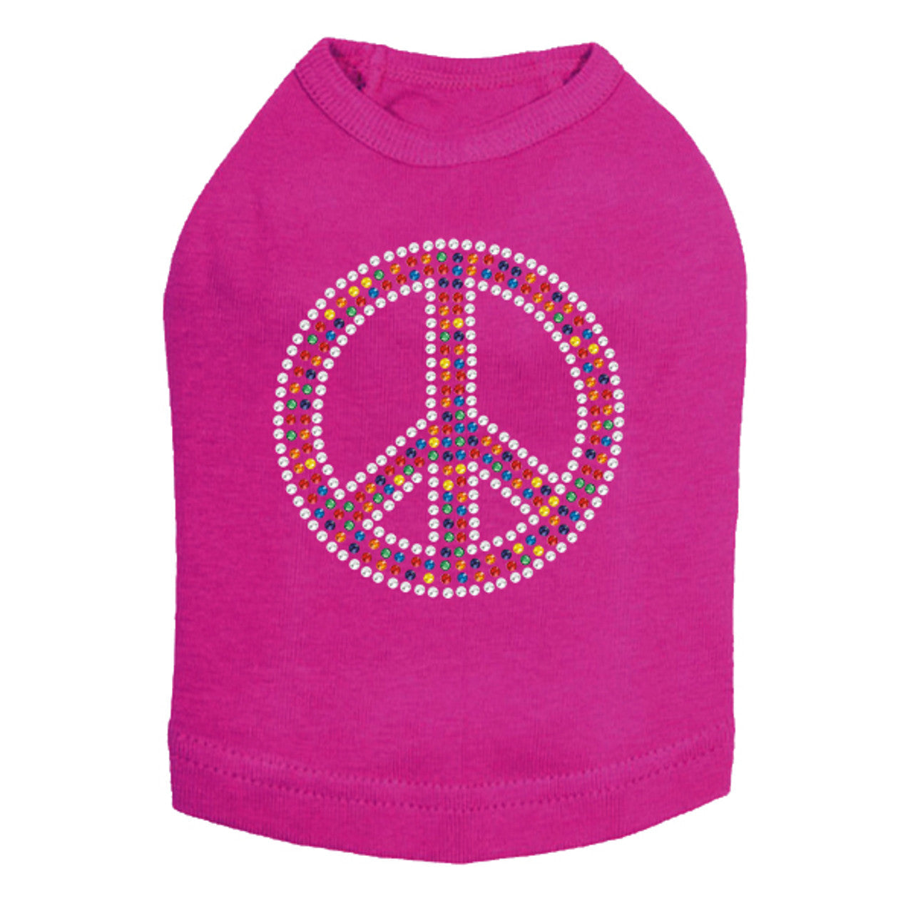 Peace Sign (Multicolor) - Dog Tank
