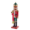 Kurt Adler charming 15-Inch Red and Green With Horn Nutcracker
