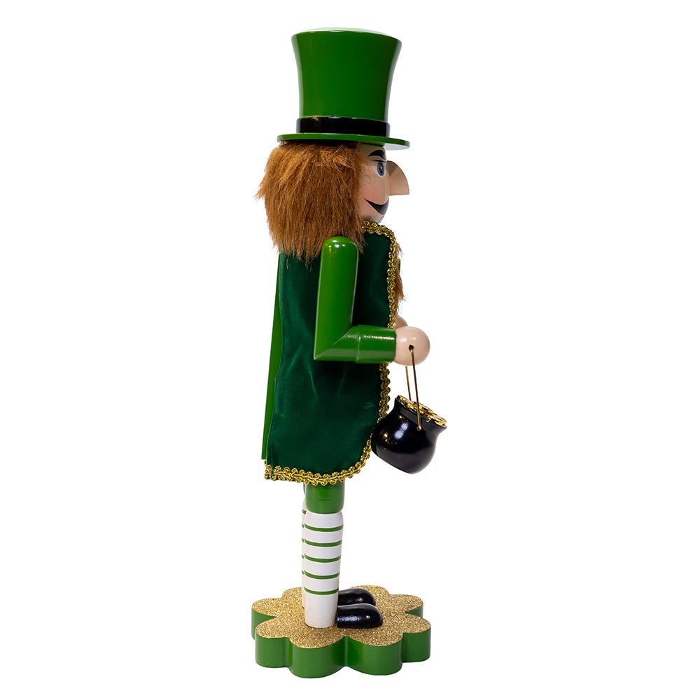 Kurt Adler 14-Inch Leprechaun Soldier Nutcracker