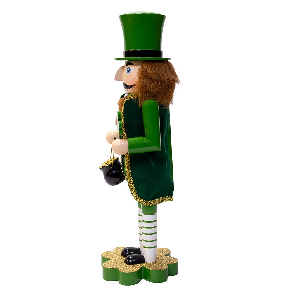Kurt Adler 14-Inch Leprechaun Soldier Nutcracker