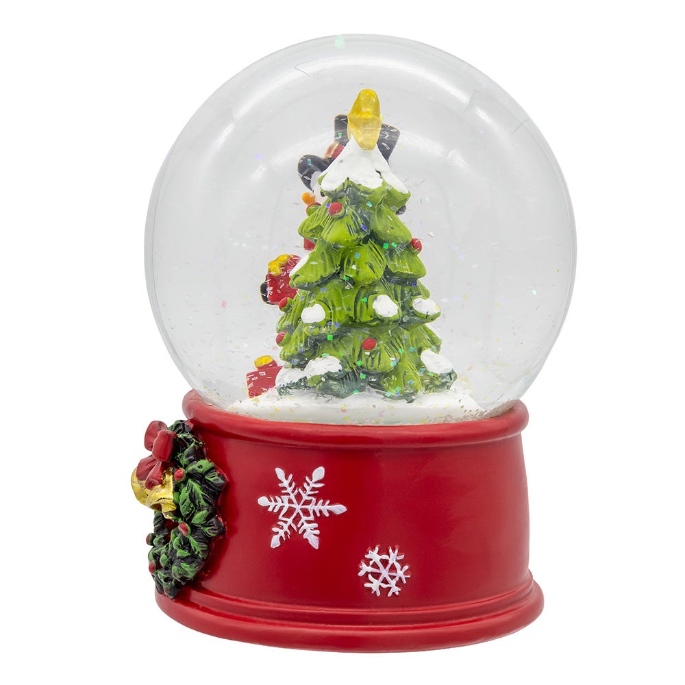 Kurt Adler 5-Inch Wind-Up Musical Snowman With Water Globe