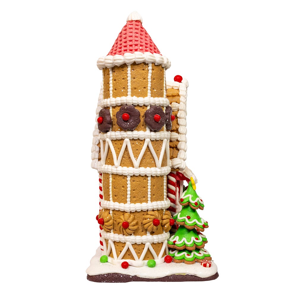Kurt Adler 12-Inch Battery Operated LED Gingerbread Barn