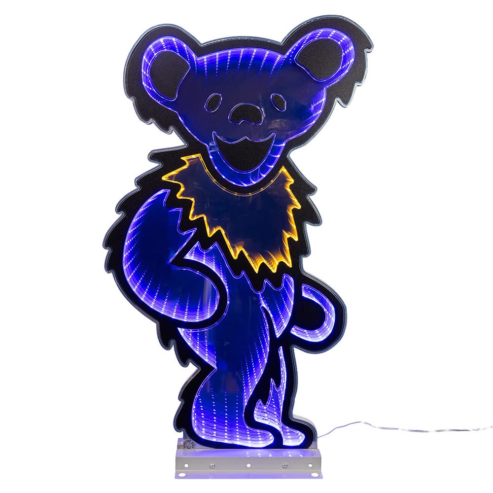 Kurt Adler Grateful Dead with Kurt Adler 26-Inch Dancing Blue Bear Infinity Light