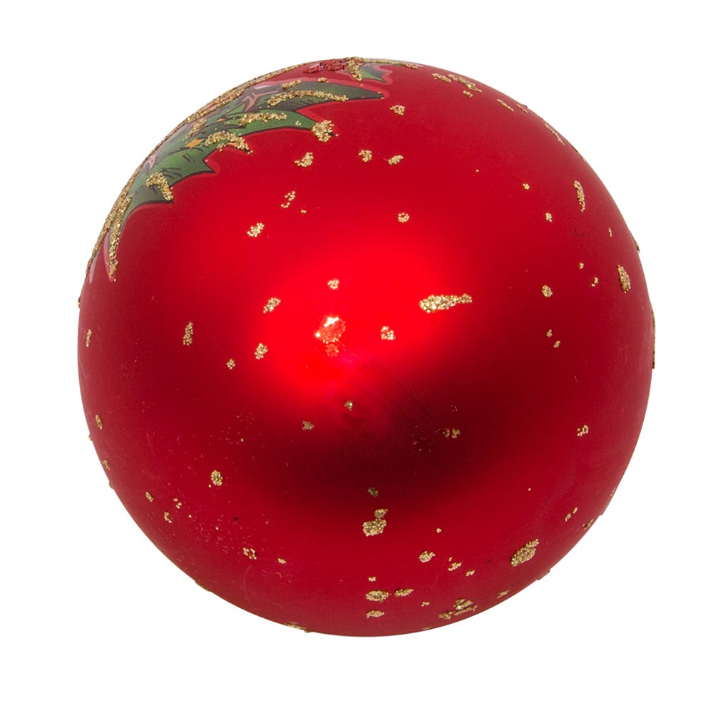 Kurt Adler 65mm 12 Days of Christmas Decorative Glass Balls, 12 Piece Set