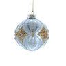 Kurt Adler 80MM Glass Silver and Gold Ball Ornaments, 6-Piece Set
