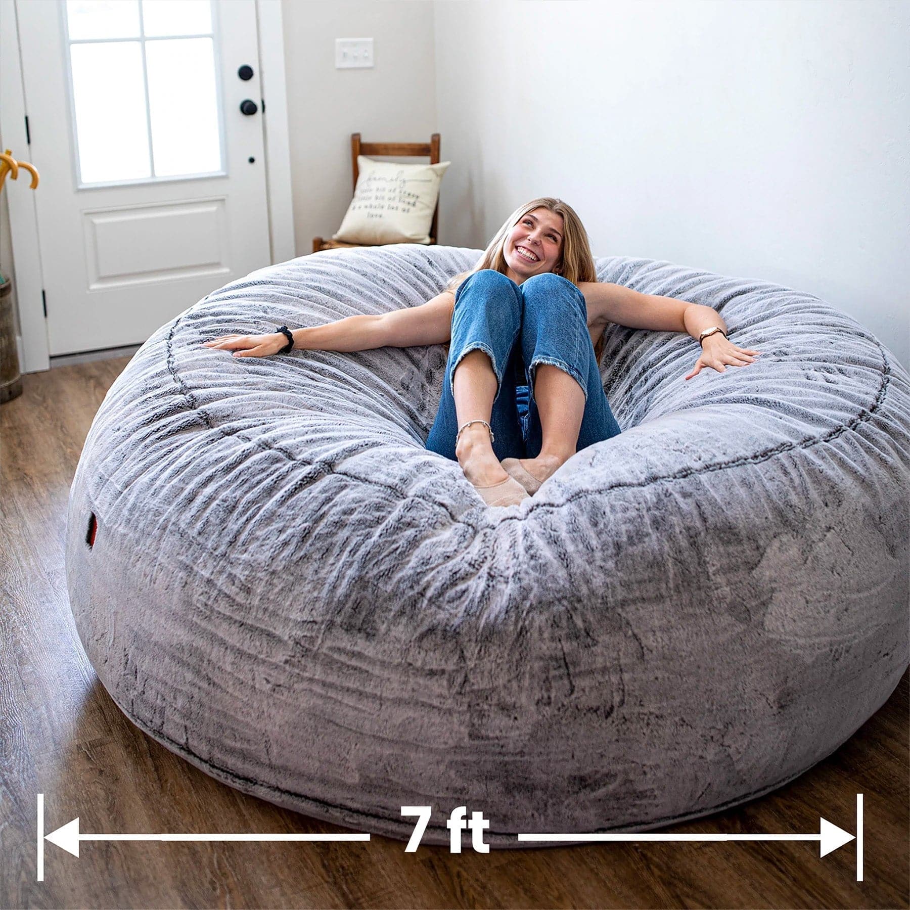 CordaRoy's Giant Faux Fur Bean Bag Chair